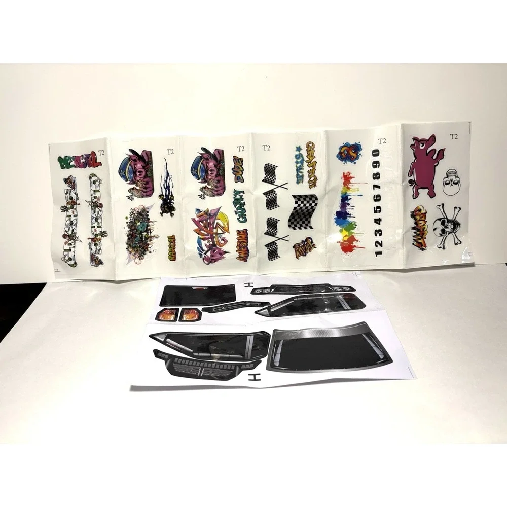 Custom Graffiti RC Truck Body Shell Painted Pink Pig Cartoon Clear Lexan Cover